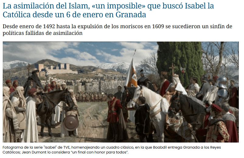 Evangelización, moriscos e Isabel la Católica