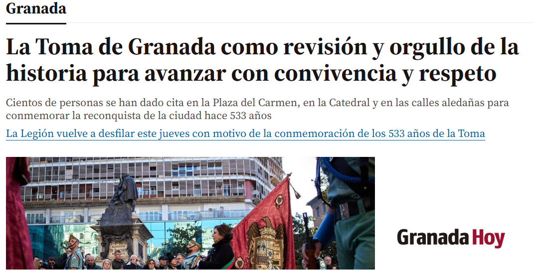La Toma de Granada: revisión, orgullo e historia