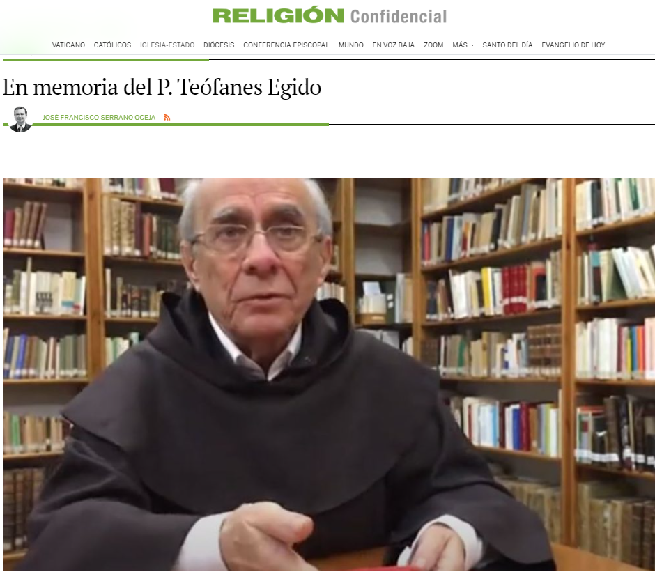 Memoria del P. Teófanes Egido