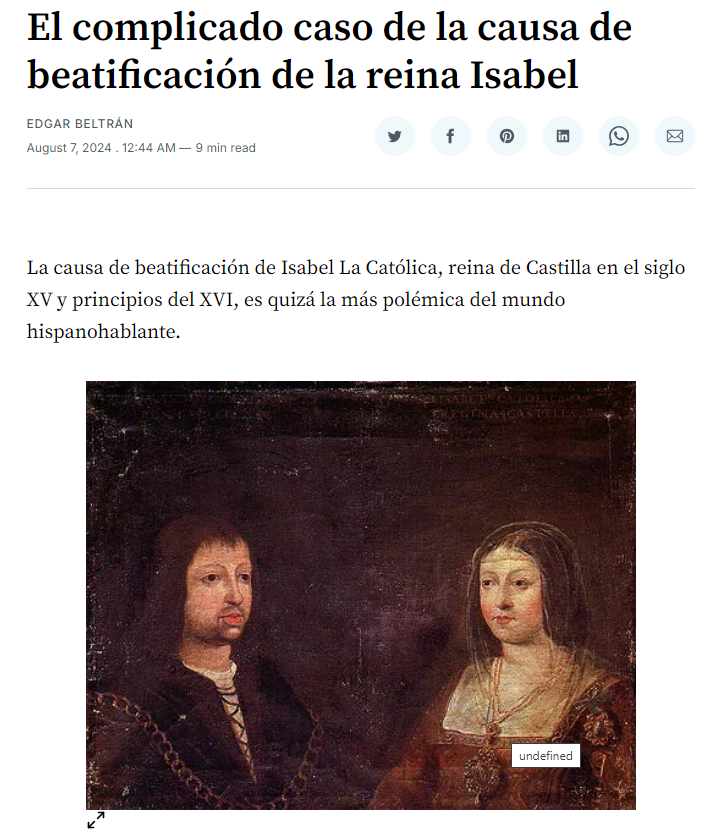 El complicado caso de la causa de Isabel la Católica