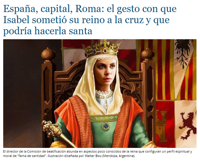 El gesto de Isabel que sometió su reino a la Cruz