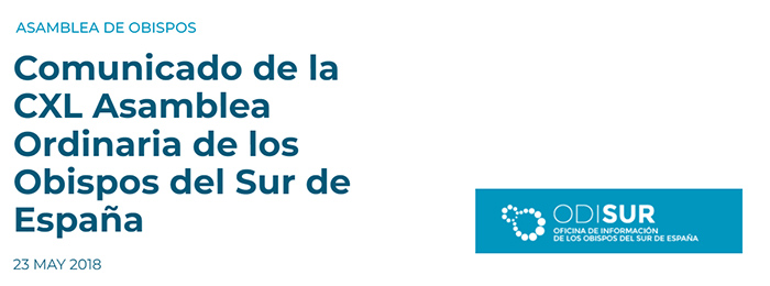 Comunicado de la Asamblea Ordinaria de los Obispos del Sur de España