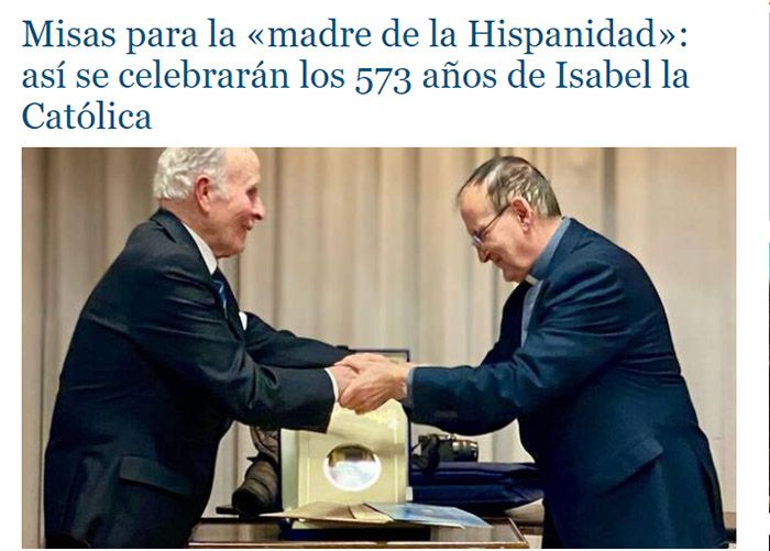 Misas de la Madre de la Hispanidad por Isabel la Católica
